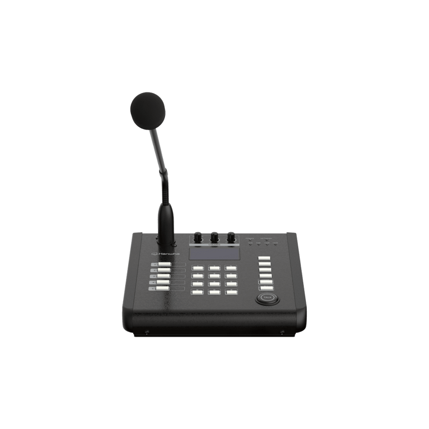 Micrófono IP SIP / Frecuencia 100Hz~6kHz / PoE IEEE 802.3 af / 10/100 Base-T / Protocolos SIP, HTTP, HTTPS / Seguridad SHA-2 / Certificaciones EMC y Safety