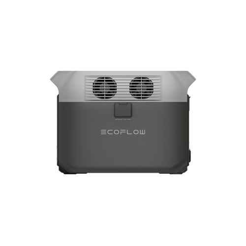 Estación de Energía Portátil Delta 3 1536Wh Litio LFP / 6 AC 1800 W (Max. 3600W) / 2 USB-C 100W / Capacidad para Aumentar Respaldo / Cargador de Coche 10A a 12.6V / Conectividad WiFi y Bluetooth (App) / Carga Solar 500W Max.