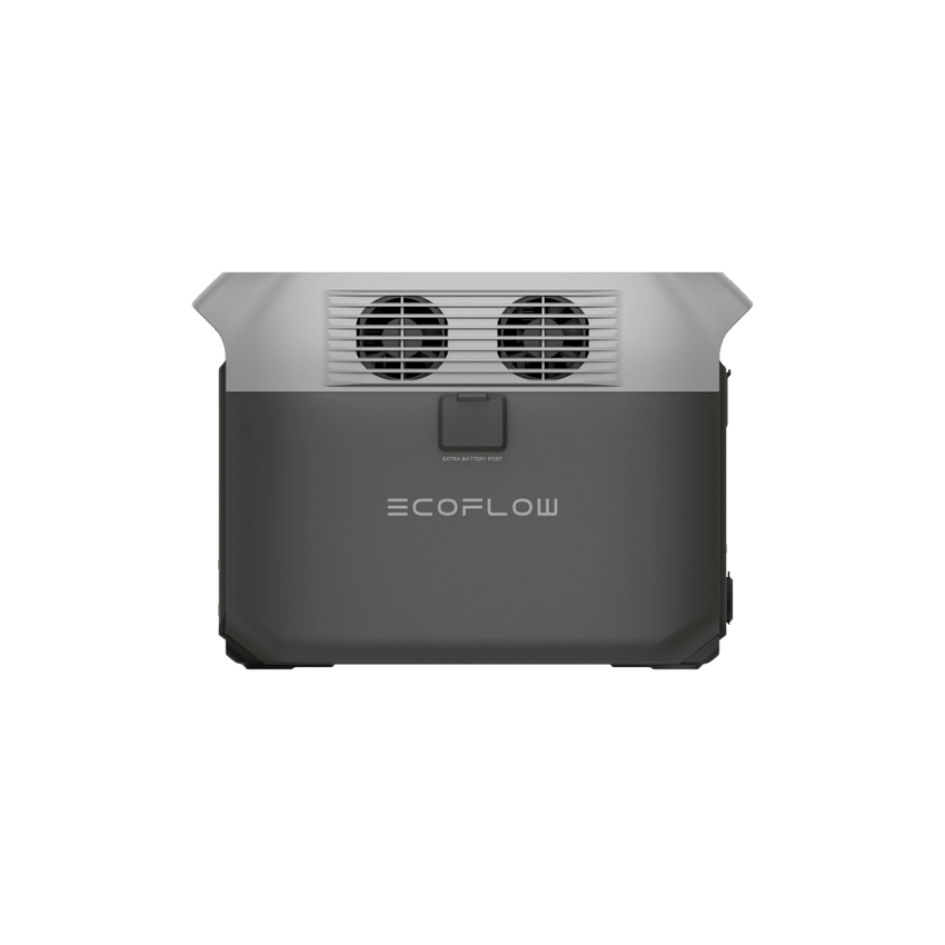 Estación de Energía Portátil Delta 3 1536Wh Litio LFP / 6 AC 1800 W (Max. 3600W) / 2 USB-C 100W / Capacidad para Aumentar Respaldo / Cargador de Coche 10A a 12.6V / Conectividad WiFi y Bluetooth (App) / Carga Solar 500W Max.