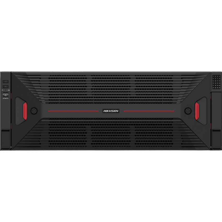 NVR 32 Megapixel (8K) / 256 canales IP / 30 Bahías de Disco Duro (600 TB) / 4 Puertos de Red / Soporta RAID con Hot Swap / ACUSENSE / ANPR