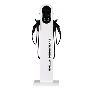 Estaci�n de Carga para Veh�culos El�ctricos / Tipo Pedestal / Doble Conector Tipo 1 (SAE J1772) / 48 A / 11.5 kW por Puerto / Pantalla LCD 4.3 in (10.9 cm) / RFID / Protecci�n IP54 / Chasis SGCC Galvanizado