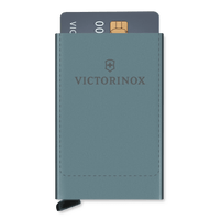 Tarjetero / Almacenamiento Seguro 4-6 Tarjetas / Aluminio Duradero / Protección RFID / Sistema Deslizamiento Patentado / Color Gris.