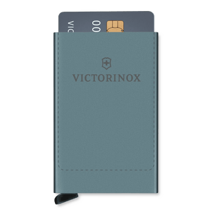 Tarjetero / Almacenamiento Seguro 4-6 Tarjetas / Aluminio Duradero / Protección RFID / Sistema Deslizamiento Patentado / Color Gris.