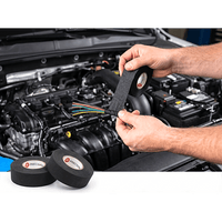 Cinta Automotriz tipo PET / Protección profesional de cables y mazos de cables automotrices / Color Negro.