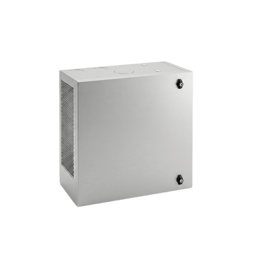 Gabinete de Pared L-Box 12U / Acero 1.9 mm / 1219 x 610 x 313 mm / Puerta L 120° / RAL 7035 / Rack 19"