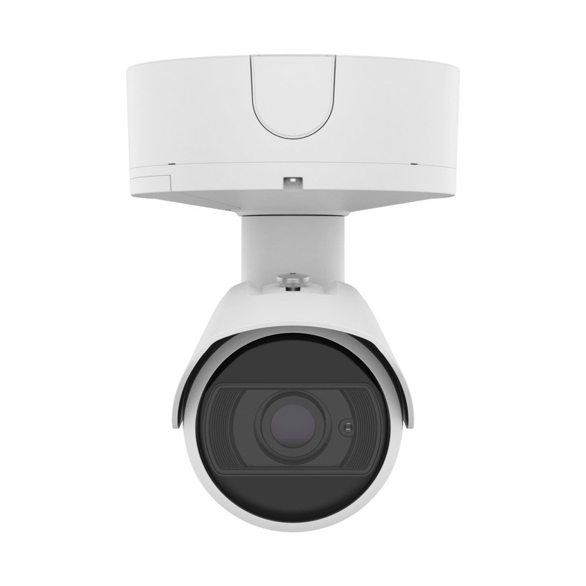Cámara Bullet AI 8MP / Sensor 1/1.2" / Zoom Motorizado 2.25x 5.9-13.3 mm / WiseIR 60 m (196.85 ft) / Análisis Inteligente IA / IP66/IP67 / Wisenet 9 / Dual NPU / 4GB RAM