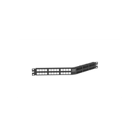 Panel de Parcheo Modular Keystone (Sin Conectores), Angulado, de 48 Puertos, 1UR