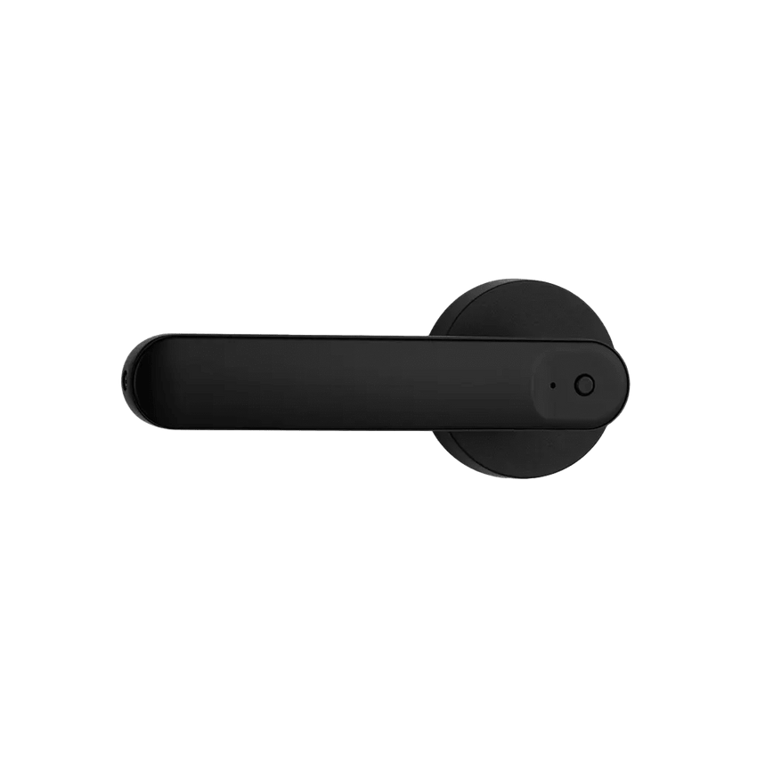 Cerradura de Palanca Inteligente / Entrada Sin Llave / Huella Dactilar + Código + Tarjeta / BLE 5.0 / App NGTeco Home / 100 Usuarios / Aleación de Aluminio Negro / Para Puertas 30-60 mm