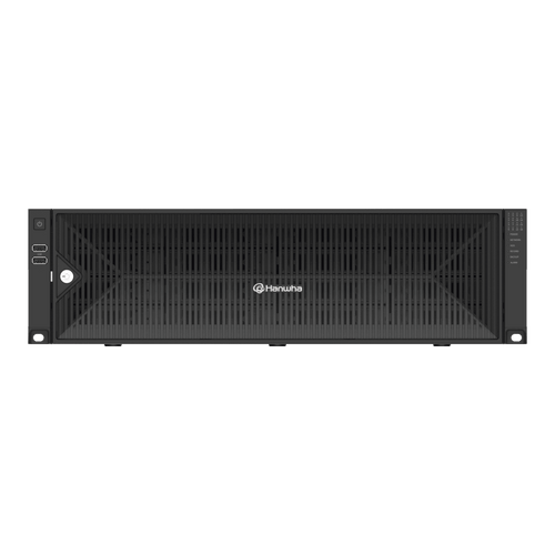 NVR de 64 canales / Soporta grabación hasta 32 MP / H.265 & Wisestream / Procesamiento 400 Mbps / 3 Puertos de Red / Raid 5-6 / 160 TB incluidos