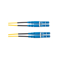 Jumper de Fibra Optica Monomodo 9/125 OS2, LC-LC Duplex, OFNR (Riser), Color Amarillo, 8 Metros (26.25 Pies)