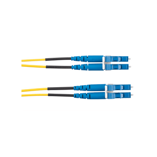 Jumper de Fibra Optica Monomodo 9/125 OS2, LC-LC Duplex, OFNR (Riser), Color Amarillo, 8 Metros (26.25 Pies)