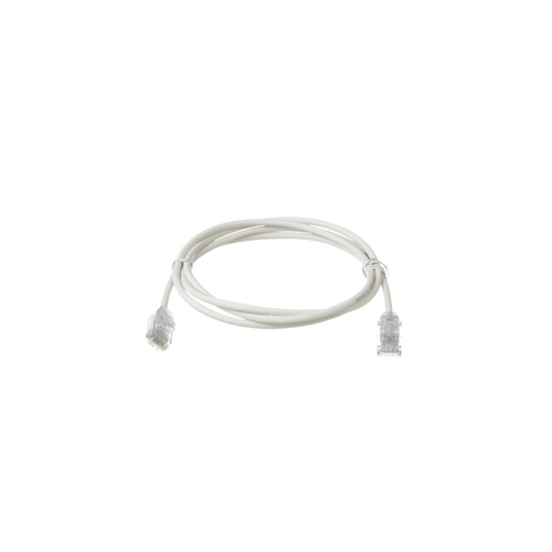 Cable de Parcheo TX6, UTP Cat6, Diámetro Reducido (28AWG), Color Blanco Mate, 4.57 Metros (15 Pies)