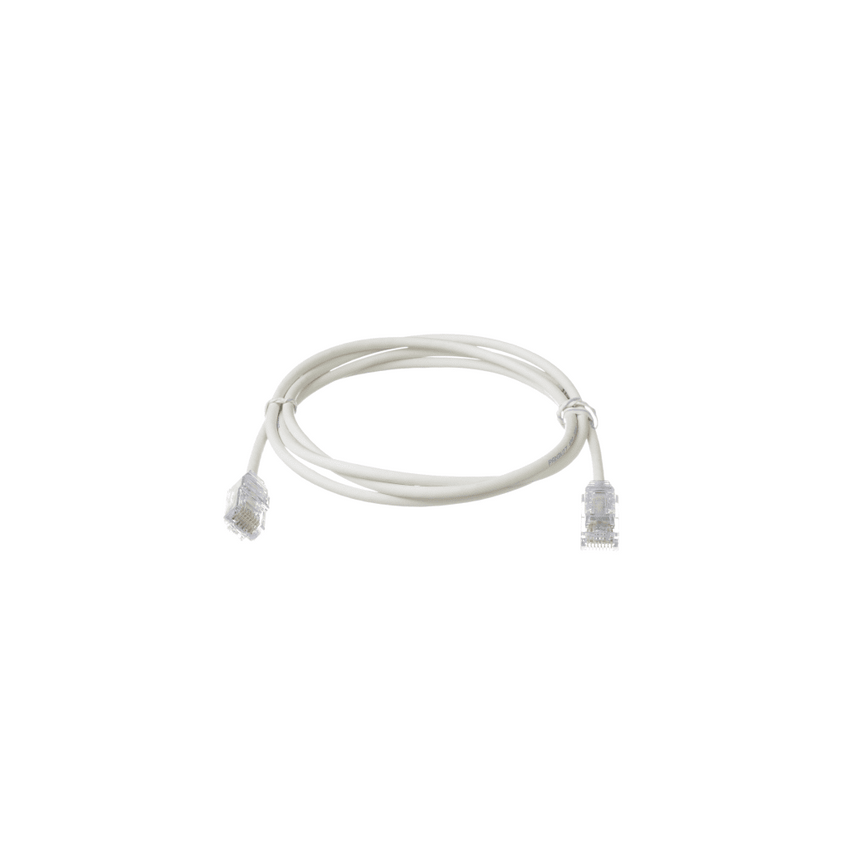 Cable de Parcheo TX6, UTP Cat6, Diámetro Reducido (28AWG), Color Blanco Mate, 4.57 Metros (15 Pies)