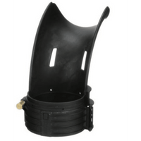 Conducto tipo cascada Tak-Ty™, 4 in, negro