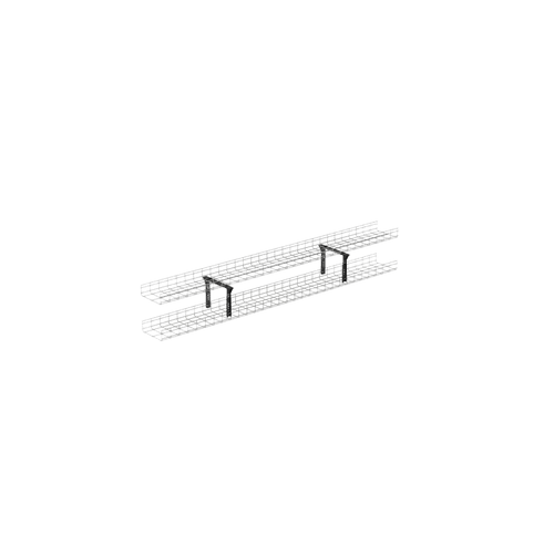 Soporte Tipo Trapezoidal Apilable, para Charolas Wire Basket de 300 mm (12 pulgadas) de Ancho, Color Negro.