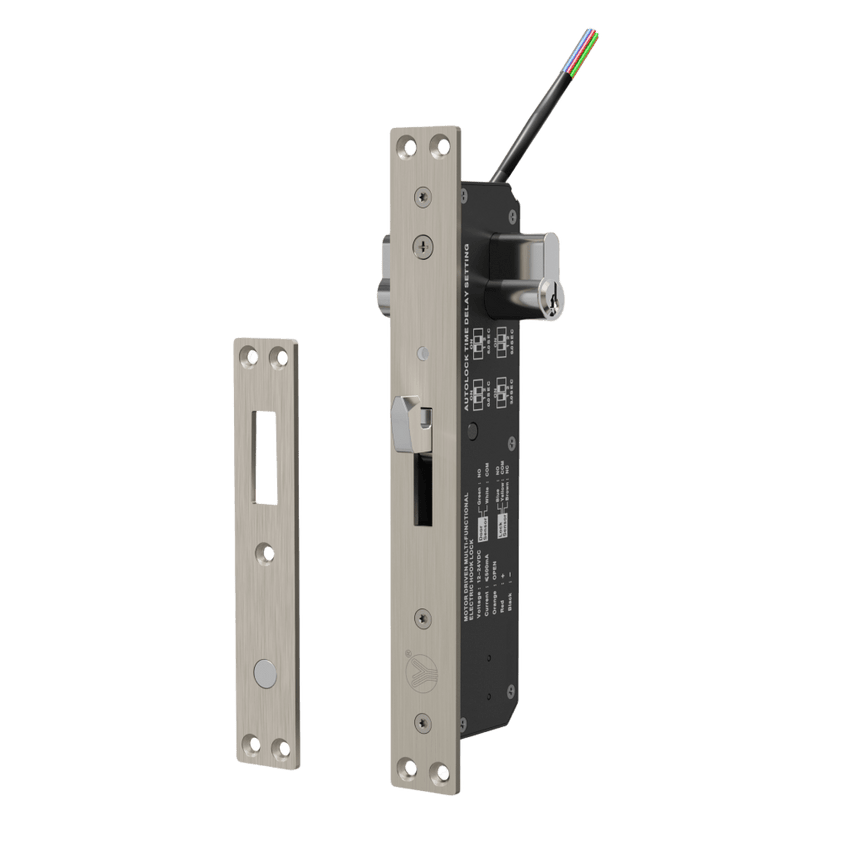 Cerradura eléctrica para puertas corredizas tipo gancho / apertura con llave ambos lados / IP65