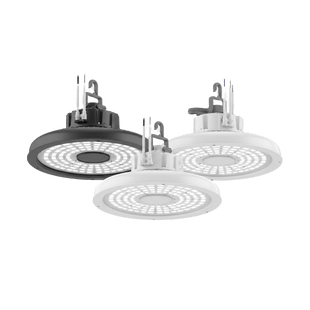 Luminaria LED High Bay Redonda REBL / 24 000- 27 000 -30 000 Lúmenes / 150-170-200W / 3500K-4000-5000 K CCT Switchable / IP66 NEMA 4X / IK10 / UVOLT 120-347V / DLC Premium
