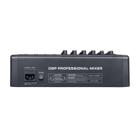 Consola de Mezcla Analógica | 8 Canales | 6 Entradas Mic/Línea | 12 Salidas | DSP Efectos | USB Media | Bluetooth | Montaje en Rack