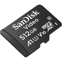 Memoria microSD SanDisk 512GB / Alta Resistencia / Videovigilancia / Clase 10
