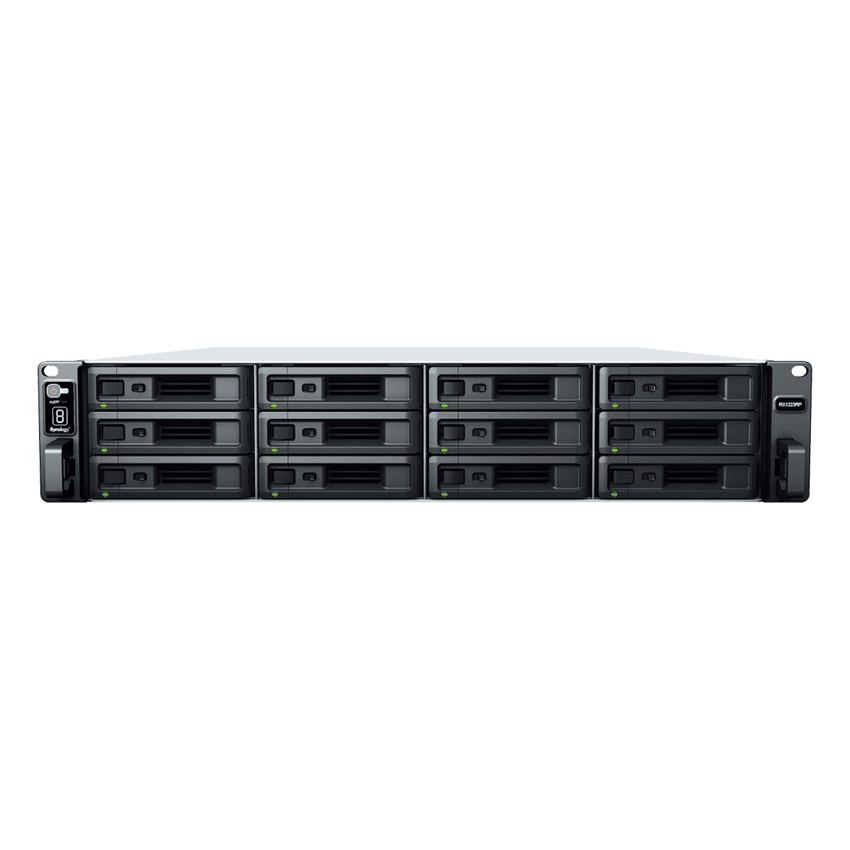 Unidad de Expansión RX1223RP | 12 Bahías HDD/SSD SATA 3.5" o 2.5" | Fuente de Alimentación Redundante | Compatible con Synology DSM | Plug-and-Play.