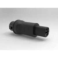 Adaptador de Conector EV / Entrada Tipo 1 (SAE J1772) / Salida NACS / 7 kW / 32 A / 220 V AC / Monof�sico / Uso Interior y Exterior