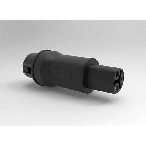 Adaptador de Conector EV / Entrada Tipo 1 (SAE J1772) / Salida NACS / 7 kW / 32 A / 220 V AC / Monof�sico / Uso Interior y Exterior