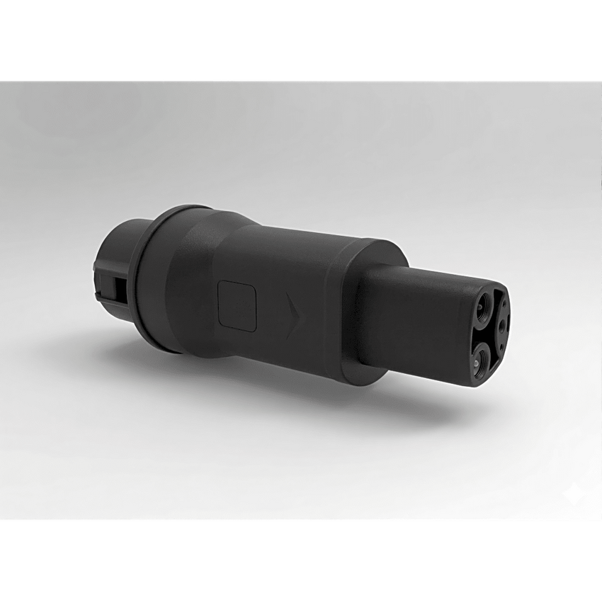 Adaptador de Conector EV / Entrada Tipo 1 (SAE J1772) / Salida NACS / 7 kW / 32 A / 220 V AC / Monof�sico / Uso Interior y Exterior