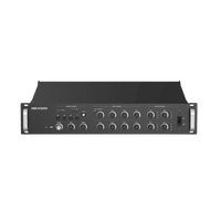 Amplificador de Red |  4 Zonas de 250W | 100V/70v | Calendarización de eventos | Biblioteca de Materiales de Audio | Entrada de Alarma | Hik-Connect /Hikcentral profesional
