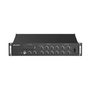 Amplificador de Red |  4 Zonas de 250W | 100V/70v | Calendarización de eventos | Biblioteca de Materiales de Audio | Entrada de Alarma | Hik-Connect /Hikcentral profesional