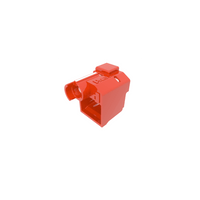 Kit de 100 Dispositivos Para Impedir Desconexión de Plug RJ45, Color Rojo, Incluye 5 Herramientas para Instalar/Retirar