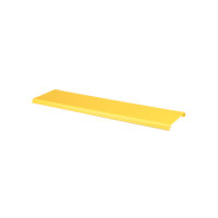 Tapa Con Bisagra a Presión Para Canaleta FiberRunner™ FR6X4YL6, de PVC Rígido, Color Amarillo, 10 ft. de Largo