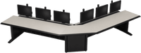Consola Modular para Centros de Control | Superficie Endurance Plus 32 mm | Sistema Versa-Trak | Gestión Integrada de Cables | Estructura Acero y MDF | Expandible y Reconfigurable | Estructura Base de 48"/ 60"/ 72"