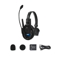 Intercomunicador Inalámbrico Full-Duplex / Rango 500 m (1640 ft) / Hasta 13 Unidades / Latencia 80 ms / AEC 2.0 / Batería 24 Hrs / USB-C