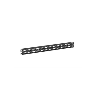 Panel de Parcheo Modular Mini-Com (Sin Conectores), Plano, Blindado, Alta Densidad, de 48 Puertos, 1UR