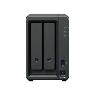 NAS Synology DiskStation DS725+ | 2 Bahías | Expandible hasta 7 Unidades | 2 Ranuras M.2 NVMe | Puerto 2.5GbE | Rendimiento 276 MB/s Lectura y 224 MB/s Escritura | Compatible con Unidad de Expansión DX525.