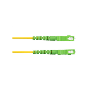 Jumper de Fibra Optica Monomodo 9/125 OS2, SC/APC-SC/APC Simplex, OFNR (Riser), Color Amarillo, 5 Metros (16.40 Pies)