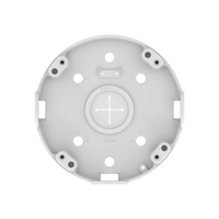 Base de Montaje para Techo SBP-180CMB / Aluminio / Color Blanco RAL9003 / Diámetro 180 mm / Peso 970 g / Tornillo TR30 / Orificio Conduit 19.1 mm / Compatible con Múltiples Modelos Hanwha