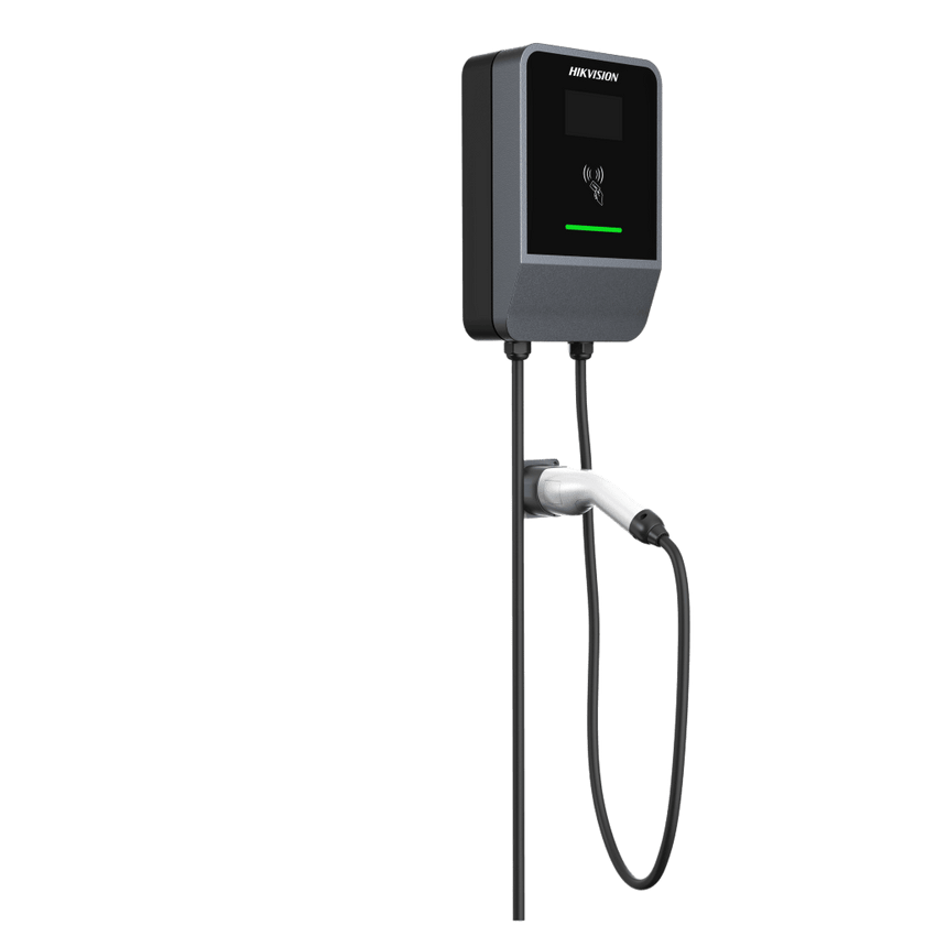 Estación de Carga AC para Vehículos Eléctricos / 7 kW / 32 A / IEC62196-Type2 / Cable 5 m (16.4 ft) / IP55-IK10 / Wi-Fi-Bluetooth / LCD 4.3'' / Múltiples Protecciones