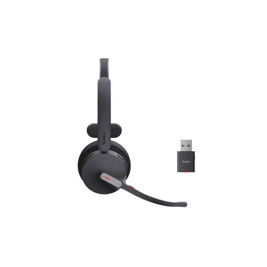 Diadema Inalámbrica WH64 Hybrid Mono UC de Yealink con Bluetooth 5.2 y Conectividad UC Plug-and-Play