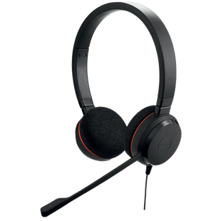 Jabra Evolve 20 DUO con conexión USB C/A, Micrófono con Cancelación de Ruido de Ultima Generación, Configuración Plug and Play (4999-829-269)