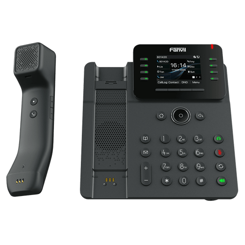 Teléfono IP / Handset Inalámbrico Bluetooth / 12 Líneas SIP / Pantalla IPS Táctil 2.8" HD / Conferencia 6 Vías / Puertos Gigabit / PoE 802.3af / OpenVPN / Hot Desking