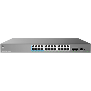 Switch de Red Empresarial L2++ / Serie GWN7800 Pro / 24 Puertos Gigabit PoE 400W / 2 SFP+ / Gestión Cloud GDMS / VLAN 4K / QoS Avanzado / Seguridad Integral