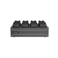 Dock Station de Escritorio con 8 Estaciones de Carga para Body Cams / Doble Interfaz de Red / 4 Bahías de HDD / Carga y Respaldo Automático / Prevención de Pérdida de Datos / Cobertura Cíclica / Reproducción d
