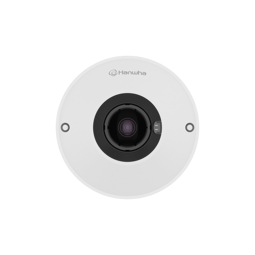 Cámara Ojo de Pez AI 12MP / Resolución 3584x2688 / Lente 1.76mm F1.8 / WDR 120dB / WiseNR II AI / Detección Persona-Vehiculo / PoE 7.3W / IP42 para uso interior