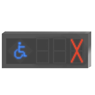 Panel LED Indicador de Estacionamiento Hikvision / 3 Dígitos con Flecha Direccional / Pantalla 7 Colores / Comunicación RS485-RJ45 / Montaje Colgante / Visualización Tiempo Real / Iconos Especiales