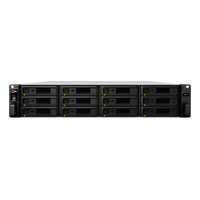 Unidad de Expansión Synology RX1217/RX1217RP | 12 Bahías de Disco | Compatible con SATA 3.5” y 2.5” | Expansión de Volumen en Línea | Fuentes de Alimentación Redundantes (RX1217RP) | Administración con