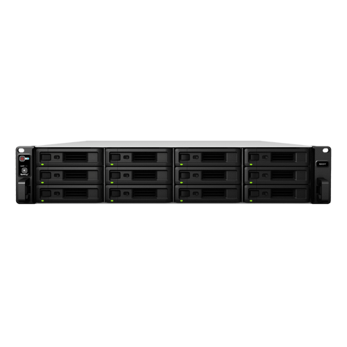 Unidad de Expansión Synology RX1217/RX1217RP | 12 Bahías de Disco | Compatible con SATA 3.5” y 2.5” | Expansión de Volumen en Línea | Fuentes de Alimentación Redundantes (RX1217RP) | Administración con