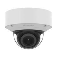 Cámara Domo AI 8 Megapíxeles / Motorizado 4.4-9.3 mm 2.1x / Dual NPU / IR 50 m (164 ft) / IP52 IK10 / Analítica Avanzada IA / extremeWDR 120 dB / Wisenet 9