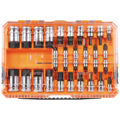 Juego de Dados Moleteados / SAE-Métrico-Hex-Torx® / 13 Piezas por Set / Acabado Moleteado para Mejor Agarre / Marcado en Relieve / Incluye Llaves Cuadradas