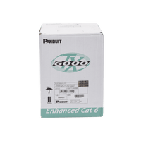 Bobina de Cable UTP 305 Metros (1000 Pies) de Cobre, TX6000? PanNet, Reelex, Gris Internacional, Categoría 6 Mejorado (23 AWG), PVC (CM), de 4 Pares